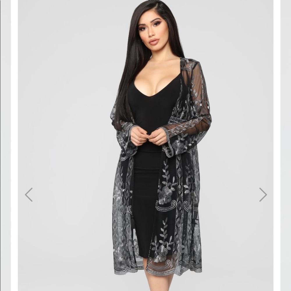 Fashion nova || Sheer cardigan/coverup
